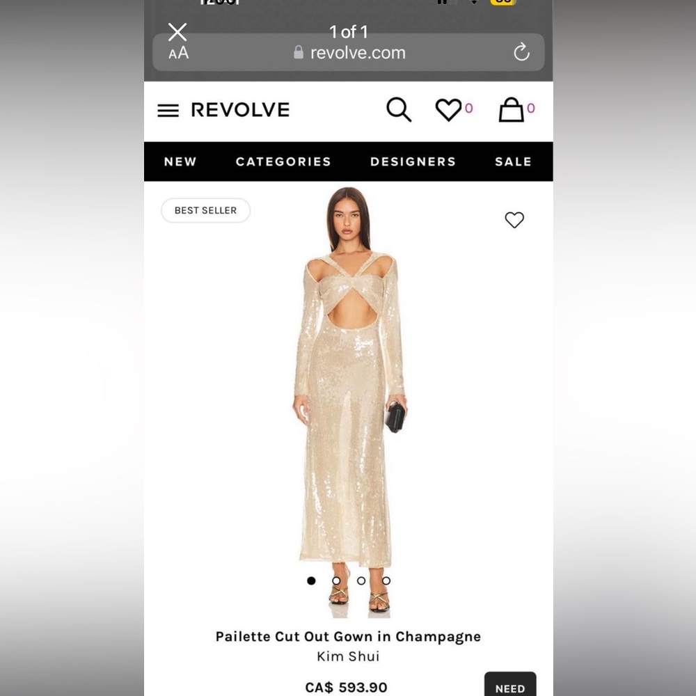 Brand new Kim Shui sequin dress